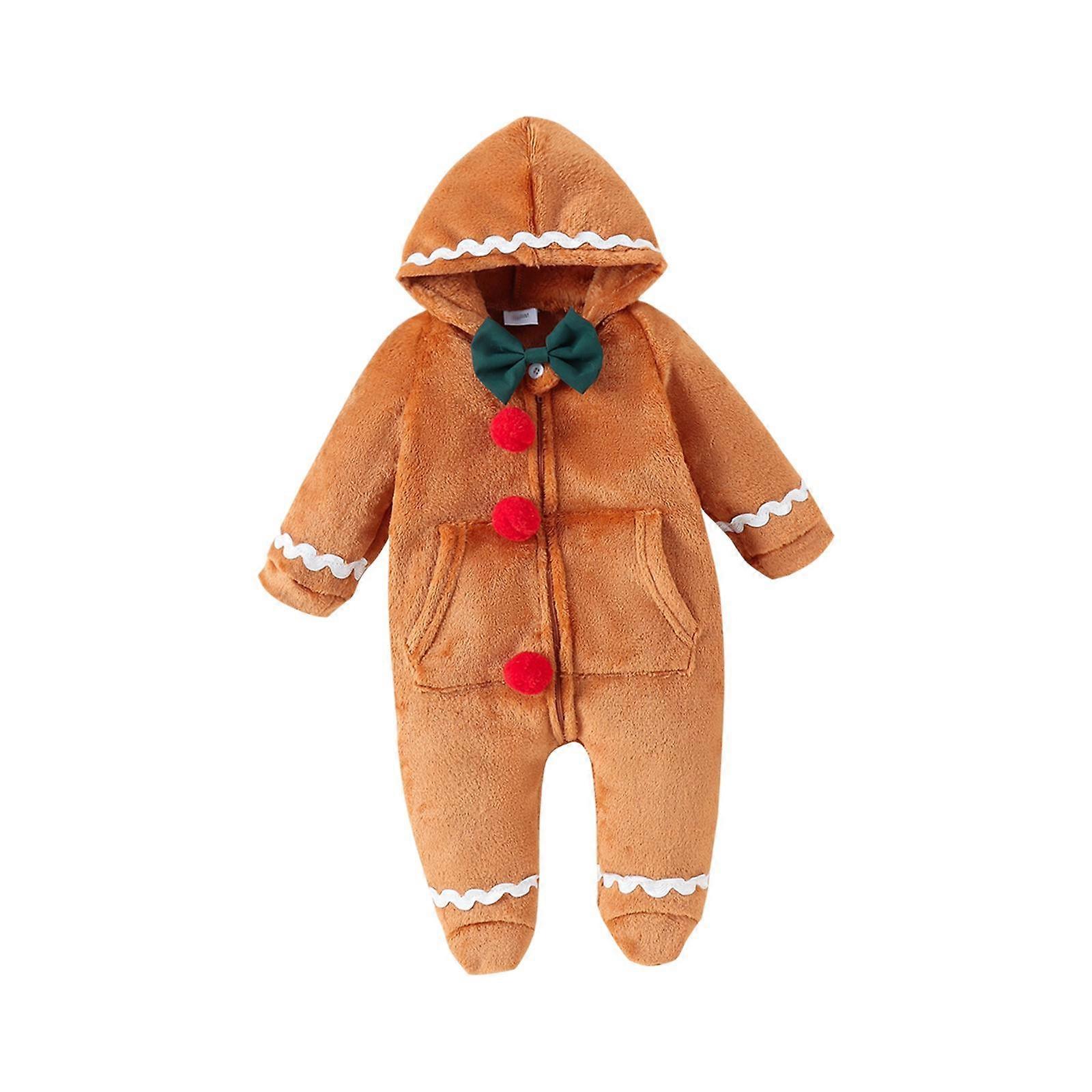 Barn Huva Romper Jumpsuit Ankelstrumpor Outfit för flickor Pojkar Semester Dagliga kläder