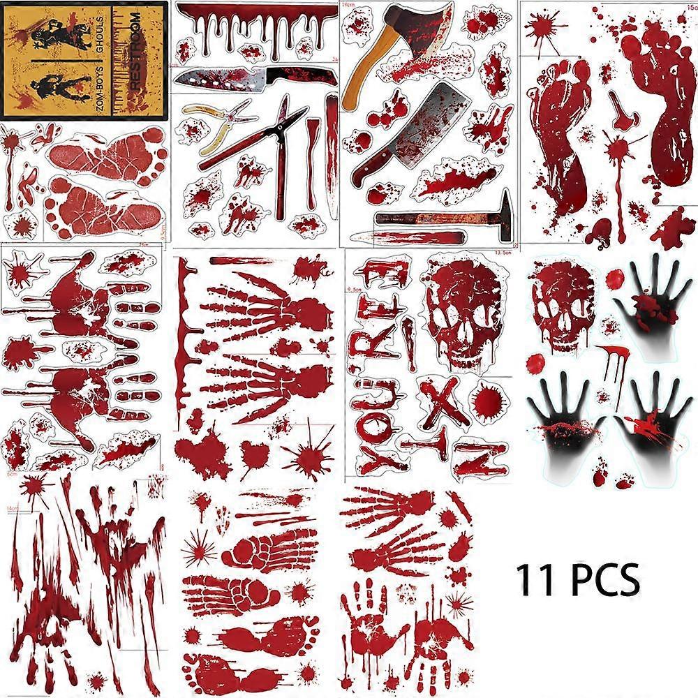 Bloody Bathroom Mirror Stickers Halloween Decoration main image 1