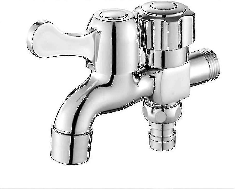 Two-way Solid Brass Y-valve Garden Hose Connector