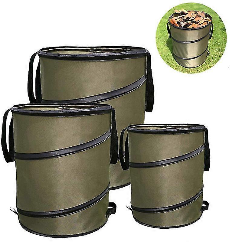 1stk foldbar haveaffaldspose, havetaske lavet af robust vandtæt pp