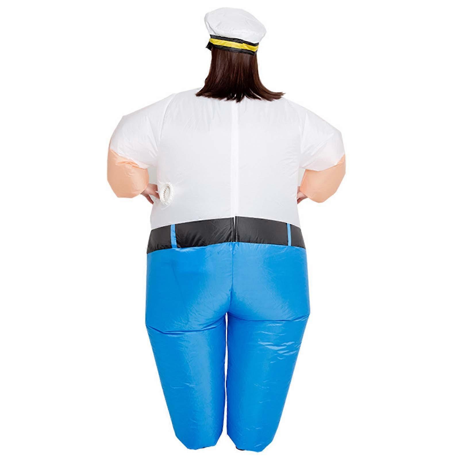 Fats Sailors Captains Felfújt cosplay öltöny Elemmel működő kényelmes öltöny nőknek Férfi Felnőtt