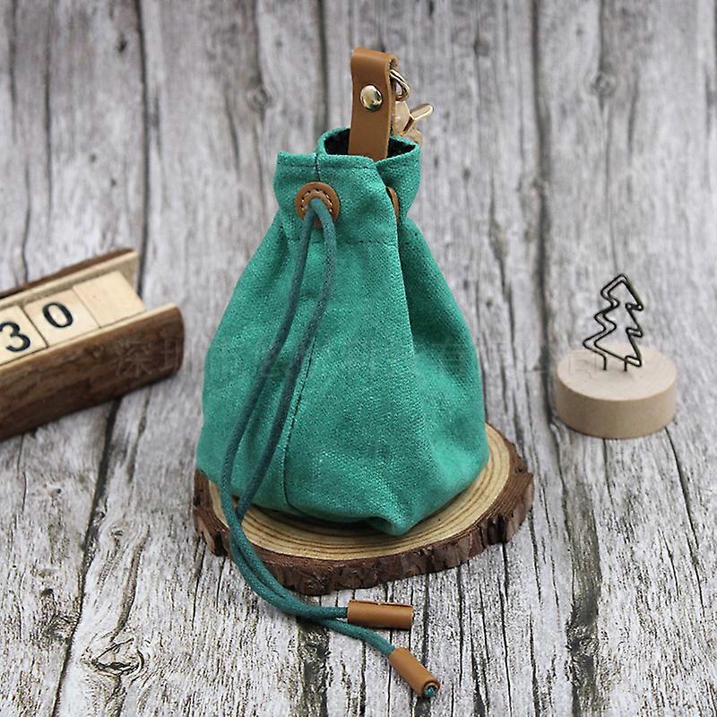 Waterproof Canvas Dog Training Treat Pouch - Lightweight & Durable with Quick-Access Drawstring, Clip Buckle for Secure Treats - Perfect for Outdoor O