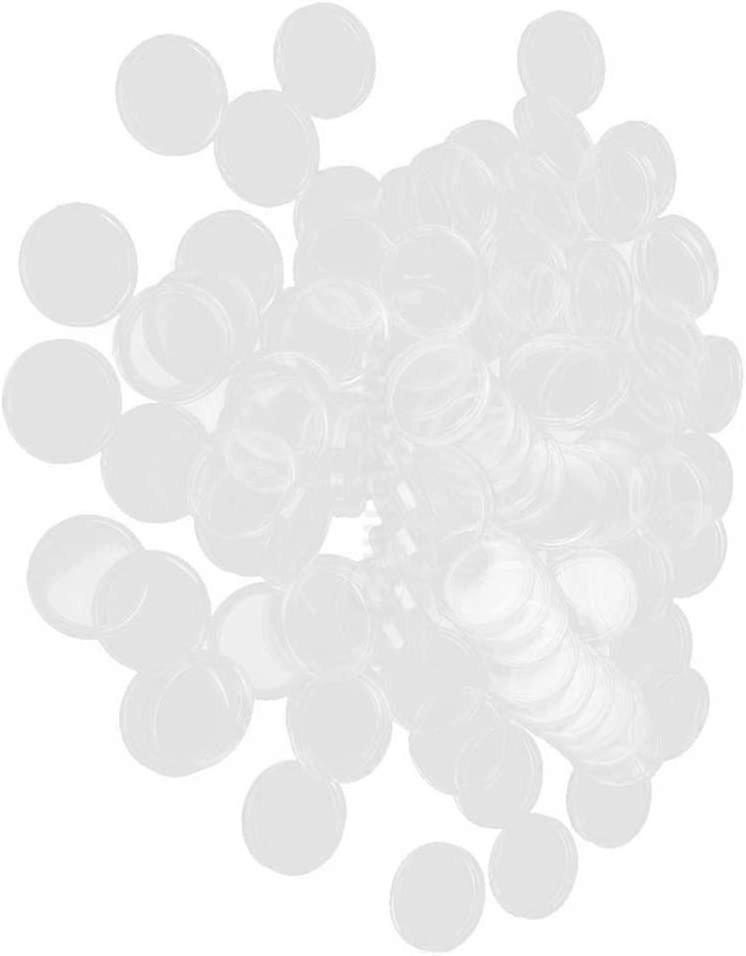 Tenlacum Pack of 100 Clear Coin Capsules Containers Boxes Holders Different (32mm)