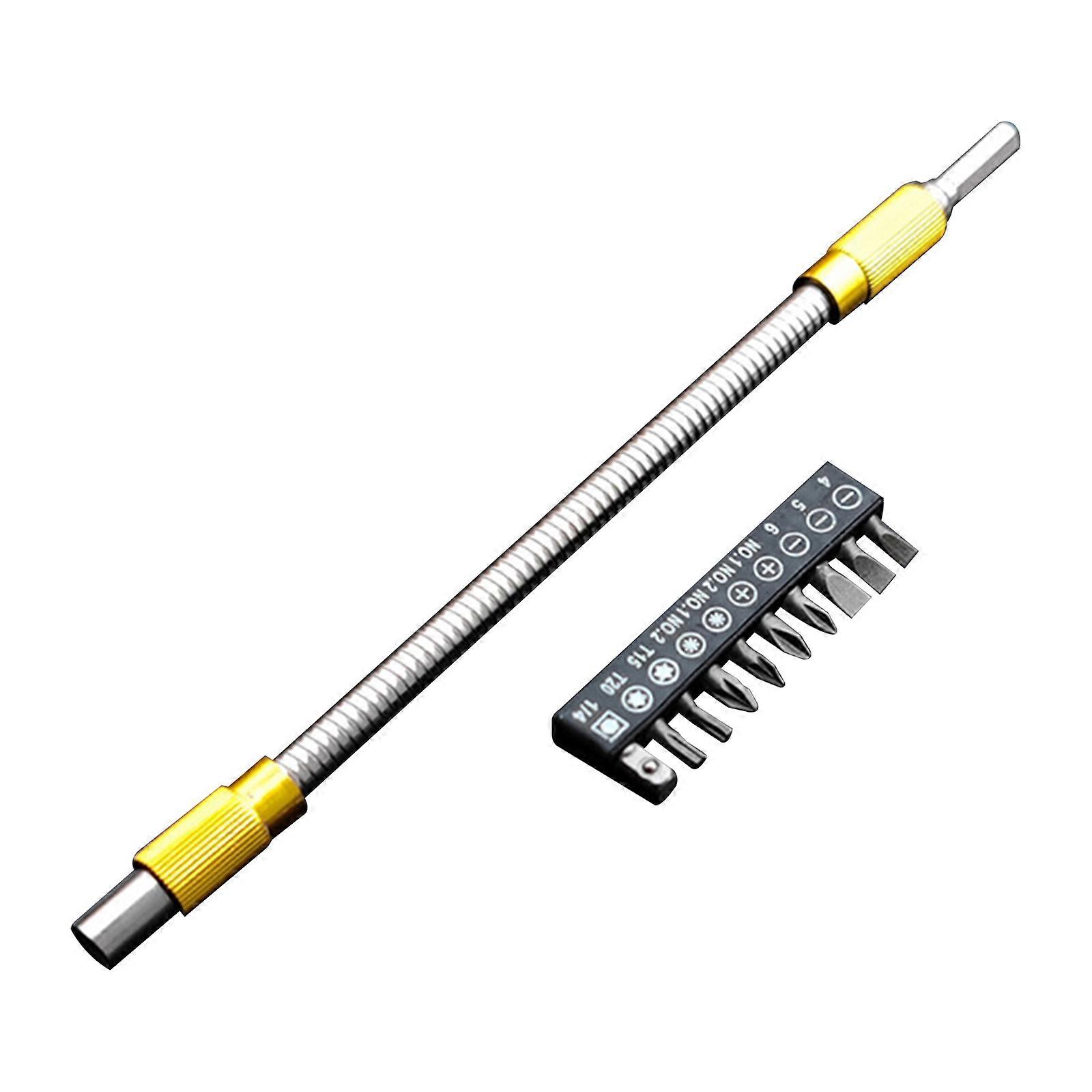 Hex Drill Bit Flexible Screwdriver Extension Socket Holder Adapter 25cm