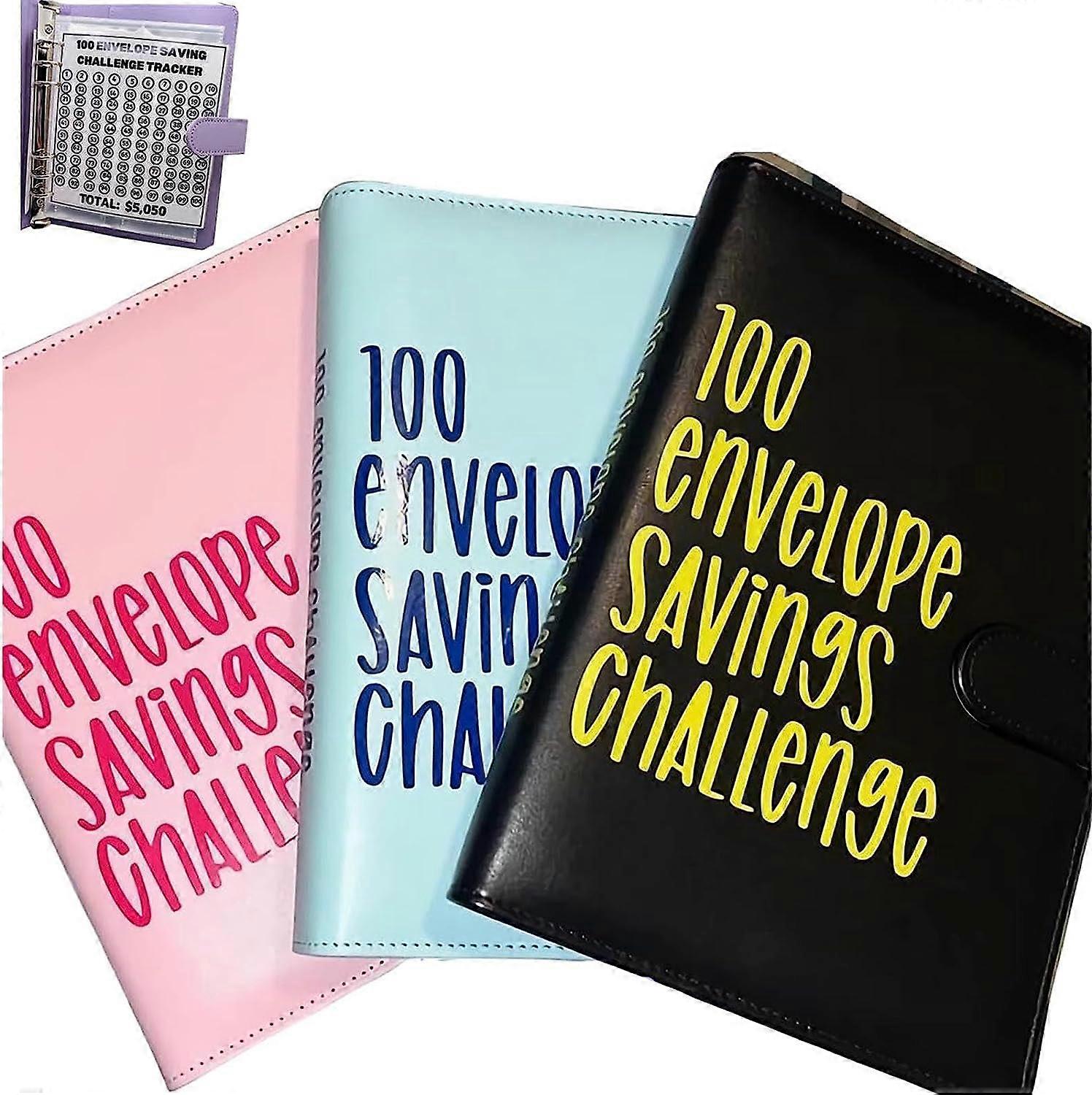 100 Envelope Challenge Binder Couple Challenge Event Notepad Savings Folder Budget Planner Book