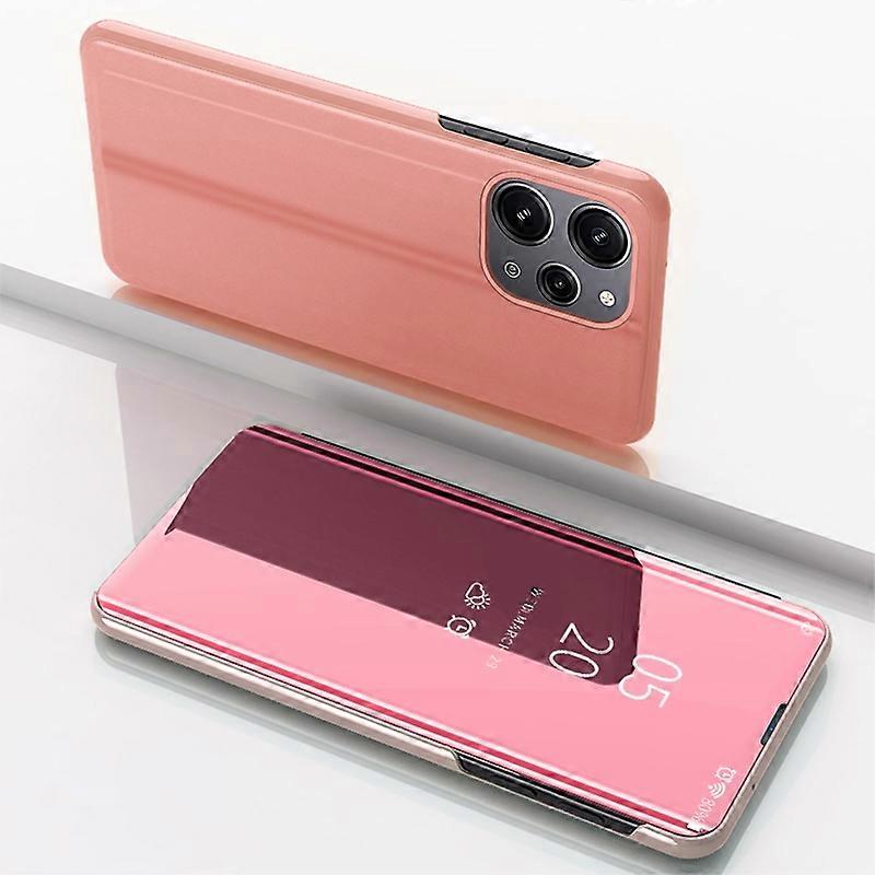 Plated Mirror Leather Case For Xiaomi Redmi Note 12 4G
