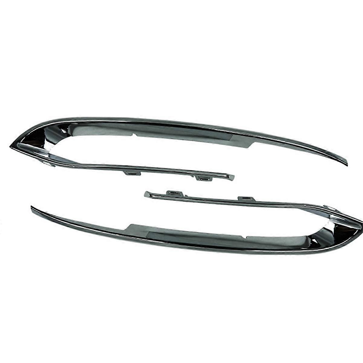 1Pair Car Bumper Decorative Strip(LH+RH)For 5 Series F10 F11 Fog Light Frame Trim 51117331769 51117