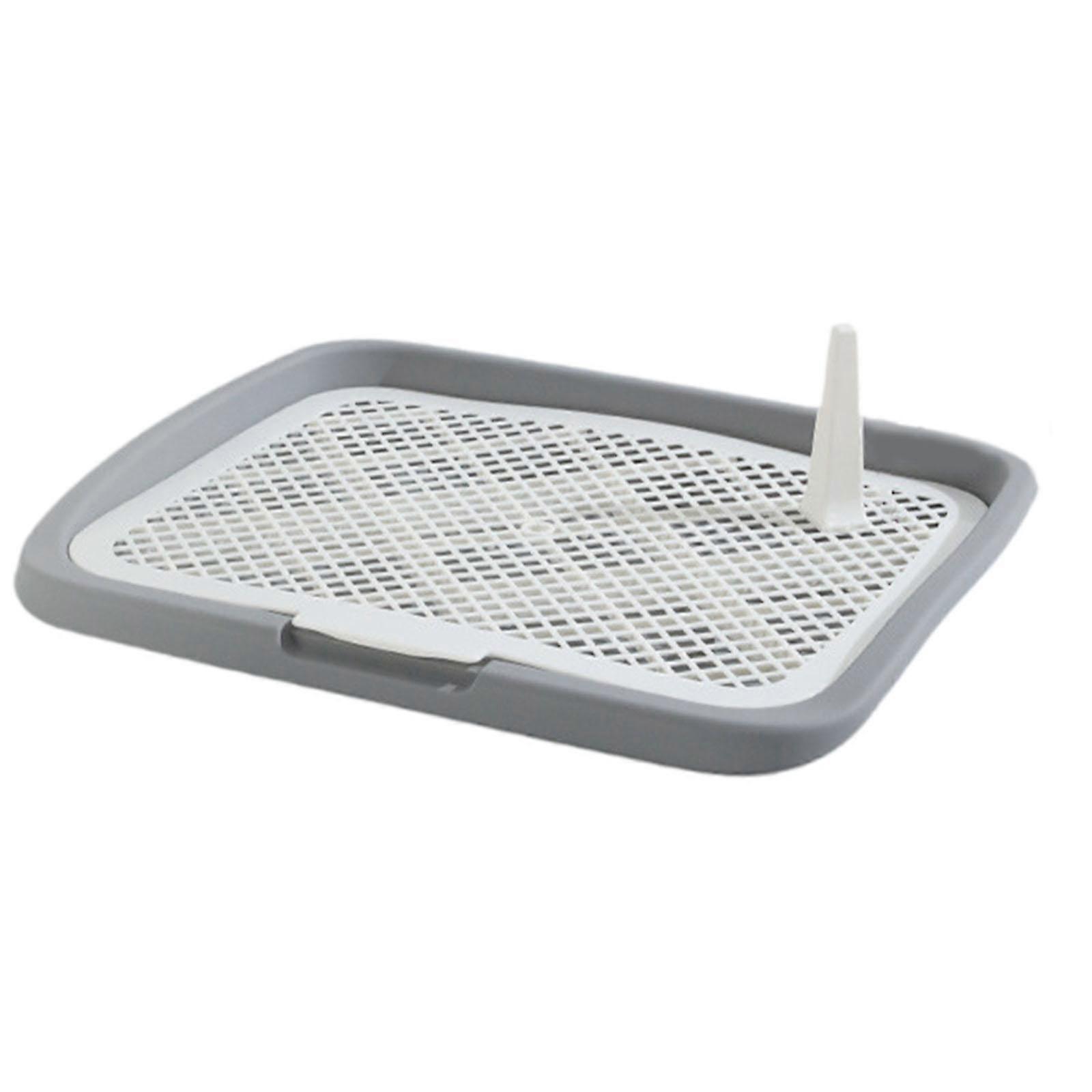 Τουαλέτα σκυλιών Pet Litter Pan Φορητός δίσκος γιογιό για εσωτερικούς χώρους Άλλα κατοικίδια Λαγουδάκι γκρι Χαμηλός φράκτης