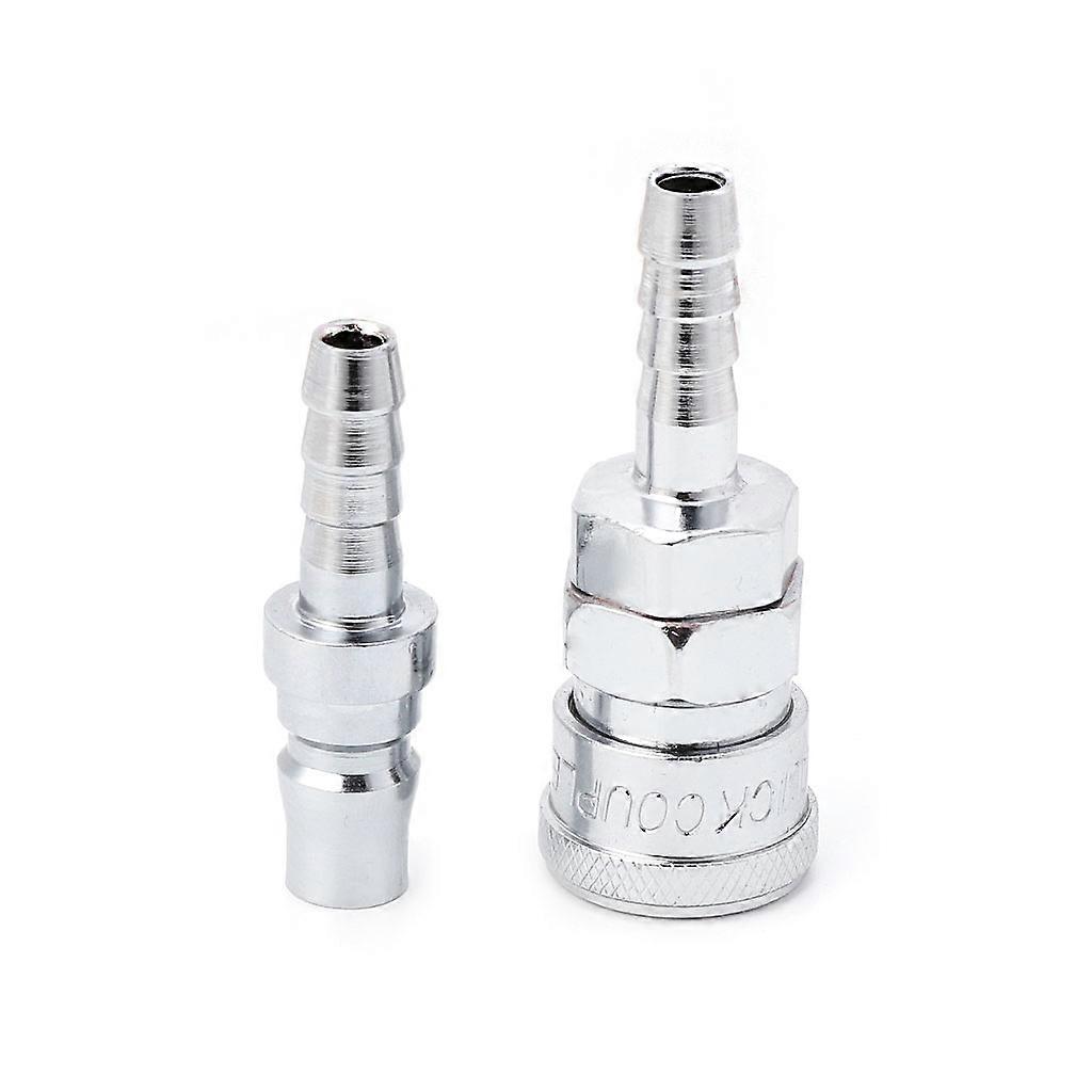 2 Pcs 8mm Pneumatic Air Line Hose Quick Release Coupler Connectors Compressor