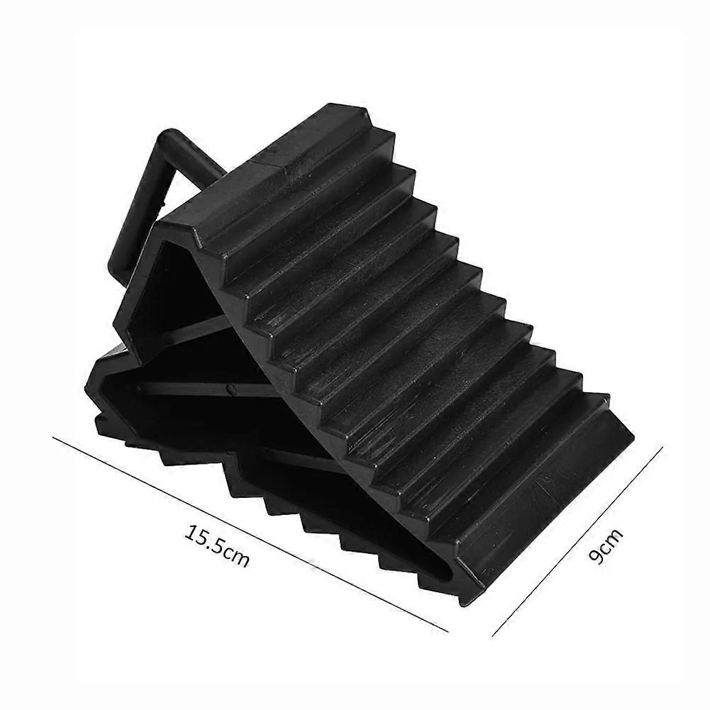 4/2PCS Plastic Wheel Chocks Blocks for Car Trailer Truck RV Camper with Handles Non Slip Heavy Duty Wheel Chocks Stoppers