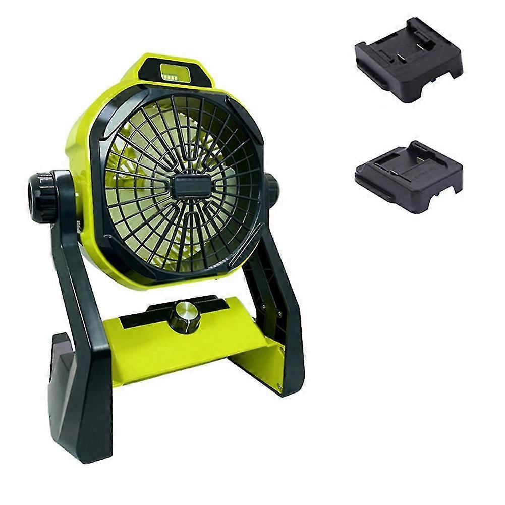 For For 18v -ion Battery With Adapte Work Fan With Led Light Portable Cordless