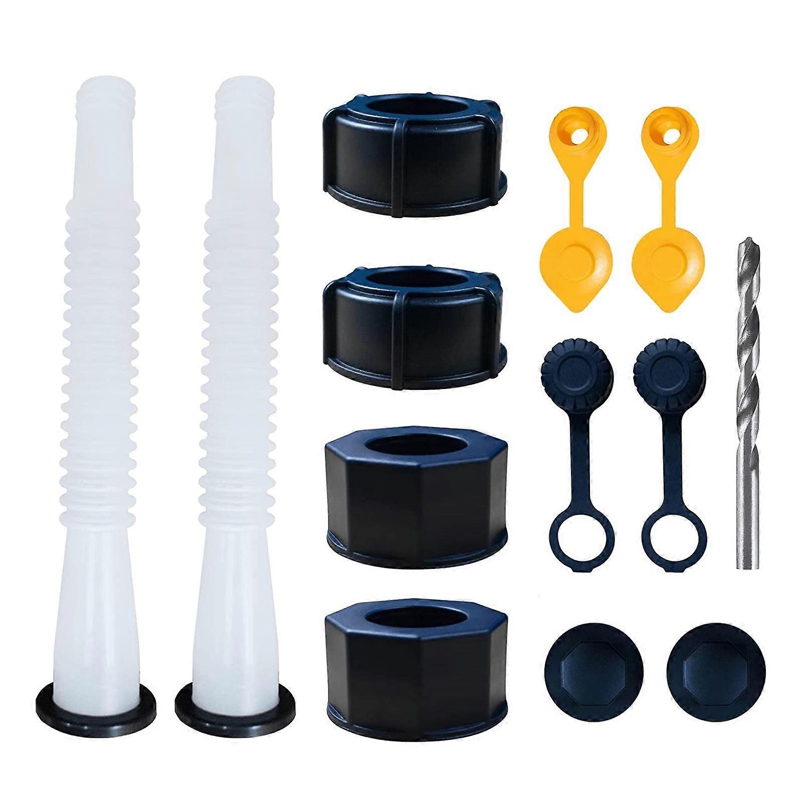 Gas Can universal Replacement Model Spout Nozzle and For Plastic Vent Kit Set Anti-overflow