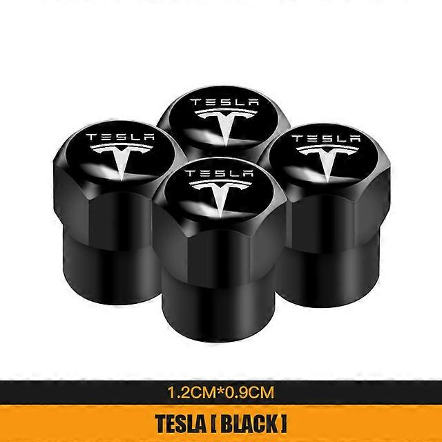 4Pcs Metal Car Wheel Tire Valve Stem Caps For Tesla Model 3 Model S Model X Model Y Roadster Auto Decoration Accessories shry