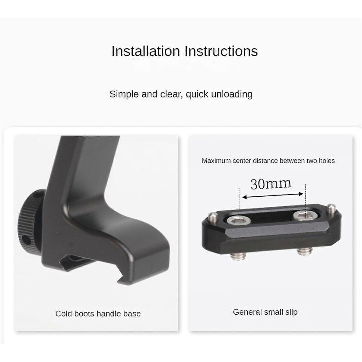Camera Cold Boot Expansion Upper Carrying Handle 1/4 Handle Carrying Pot Rabbit Cage Slide Bar Upper Carrying Handle,B