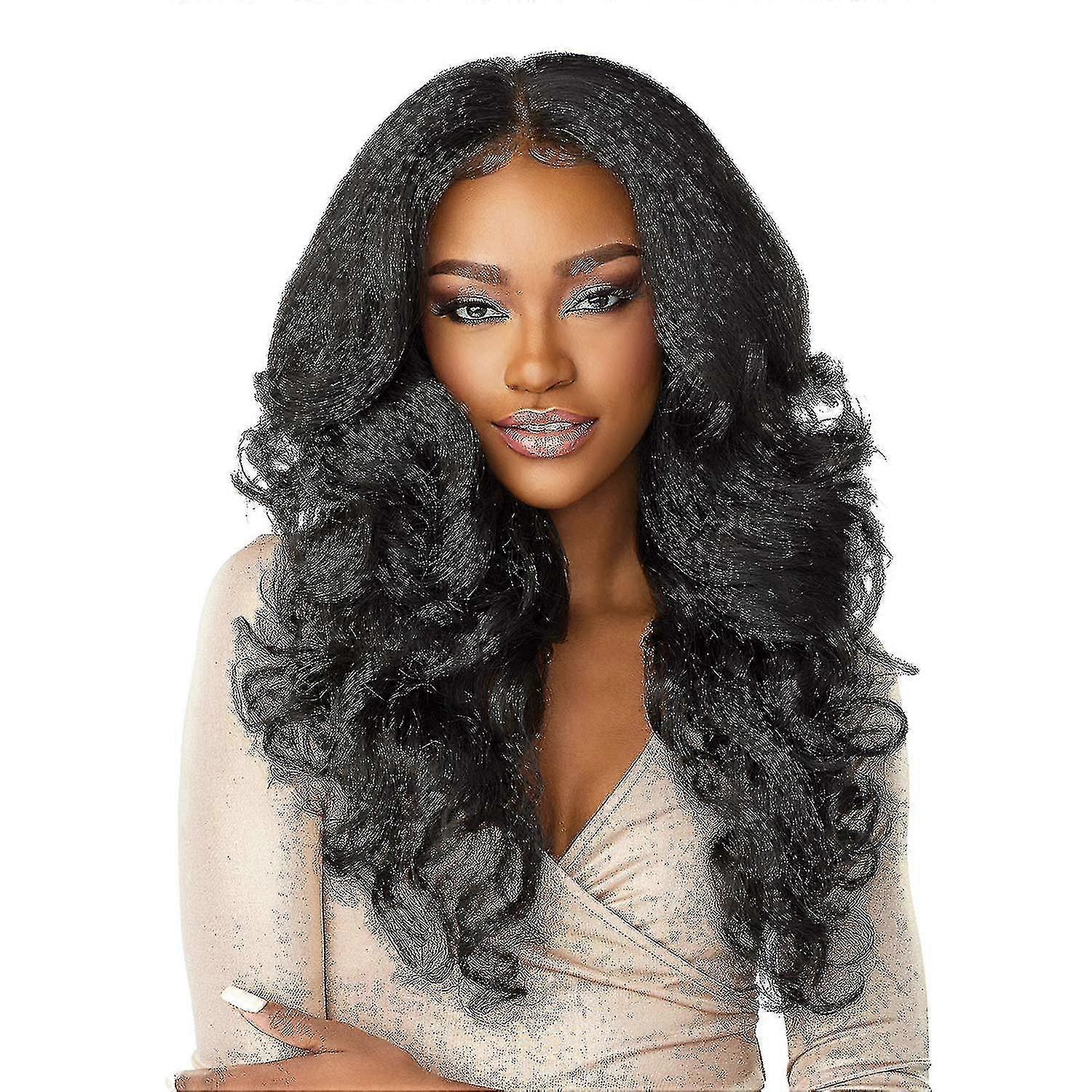Synthetic Lace Wig - (dark Brown)