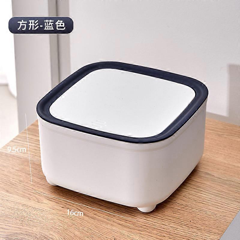 Press Type Trash Can Desktop Plastic Mini Household Waste Paper Bucket Creative Garbage Can With Lid for Dresser Countertop HomeTrash Cans & Wastebask