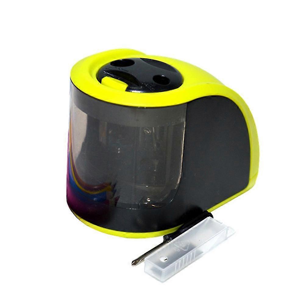Pencil Sharpeners Battery Operated or USB Powered Pencil Sharpener with Container Double Holes for Banmo