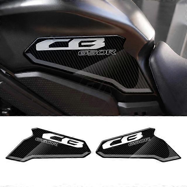 3D Carbon-look Motorcycle Accessorie Triple Yoke Defender Sticker Tank Pad Decals for Honda CB650R 2021-2022Vehicle Wraps