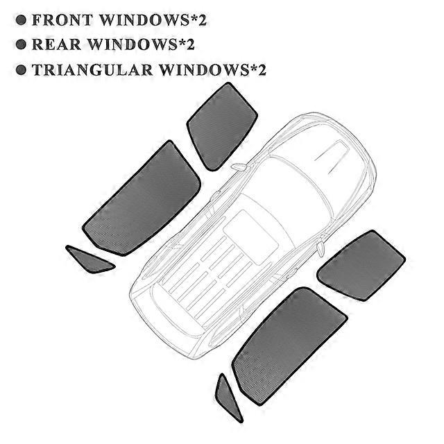 For KIA Carnival KA4 2021 2022 2023 2024 Magnetic Car Sunshade Visor Front Rear Windshield Frame Curtain Side Vehicle Window Parts  Window Sun Shade