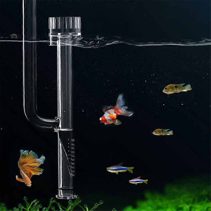 13/17mm Glass Lily Pipe Spin Surface Inflow Outflow Aquarium Water ...