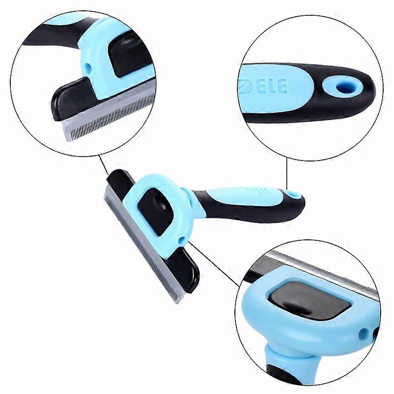 Pet Hair Removal Comb - Blue, 5cm/6.5cm