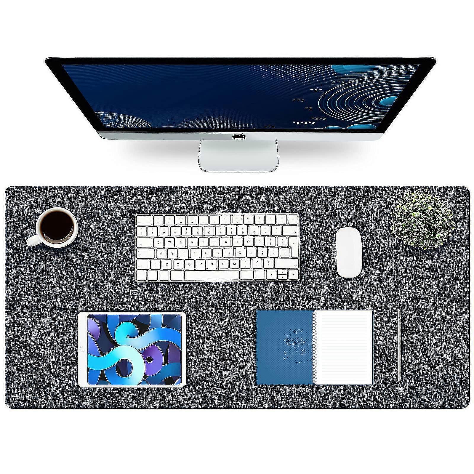 Desk Pad, Office Desk Mat, Pu Leather Desk Blotter, Laptop Desk Mat, Waterproof Desk Writing Pad For Office And Home