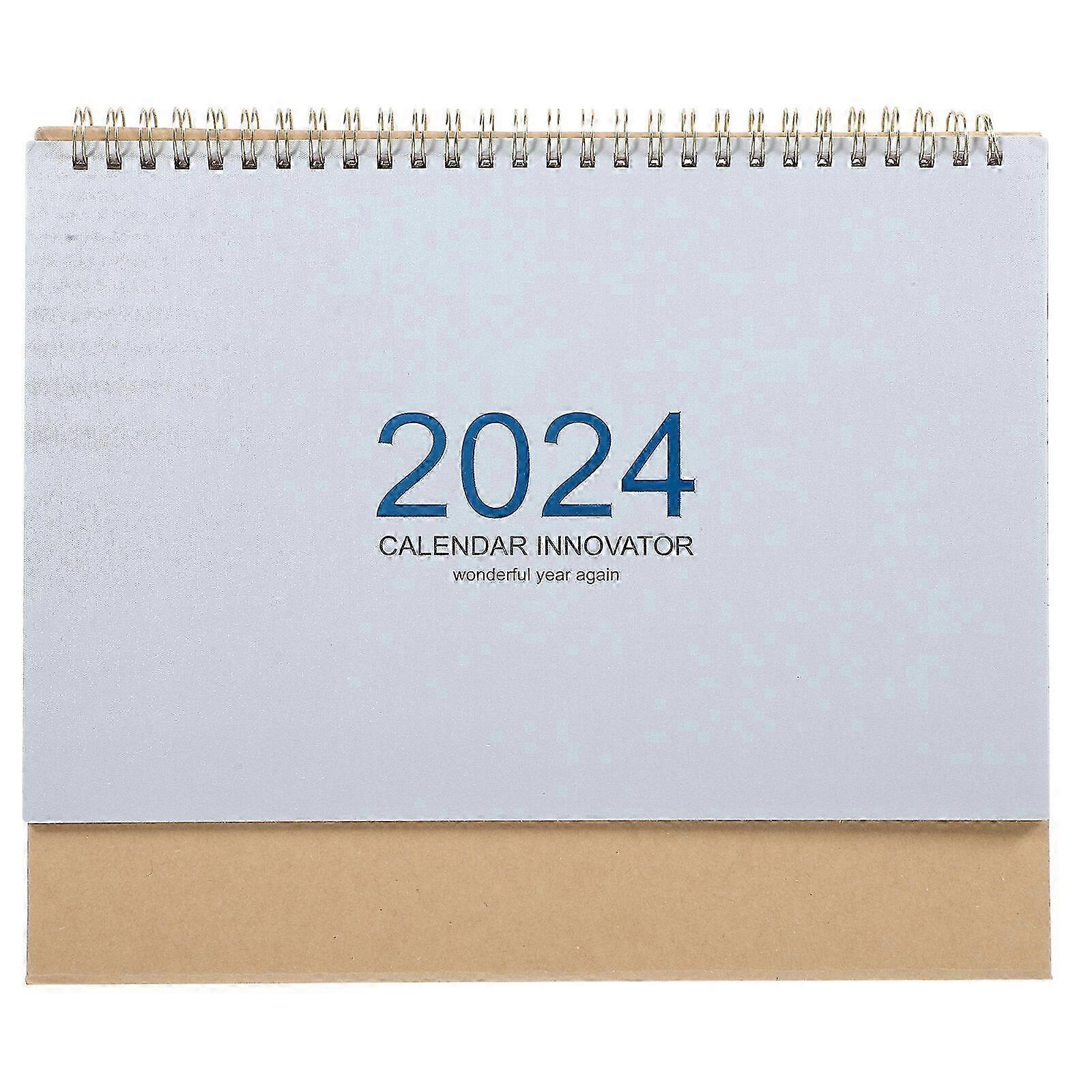 Decorative Desk Calendar Daily Use Monthly Calendar Office Standing Calendar Decor