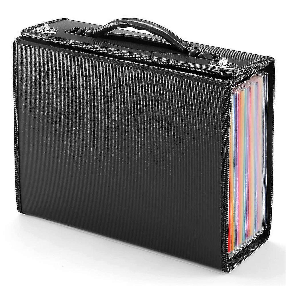 24 Pockets Expanding File Folder Accordian File Organizer,plastic Paper Document Receipt Organizer