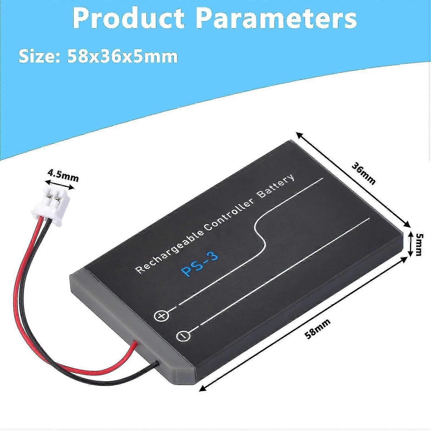 xjPS3 Controller Battery LIP1359 LIP1859 LIP1427 Battery Pack compatible with Sony Playstation 3 PS3 D
