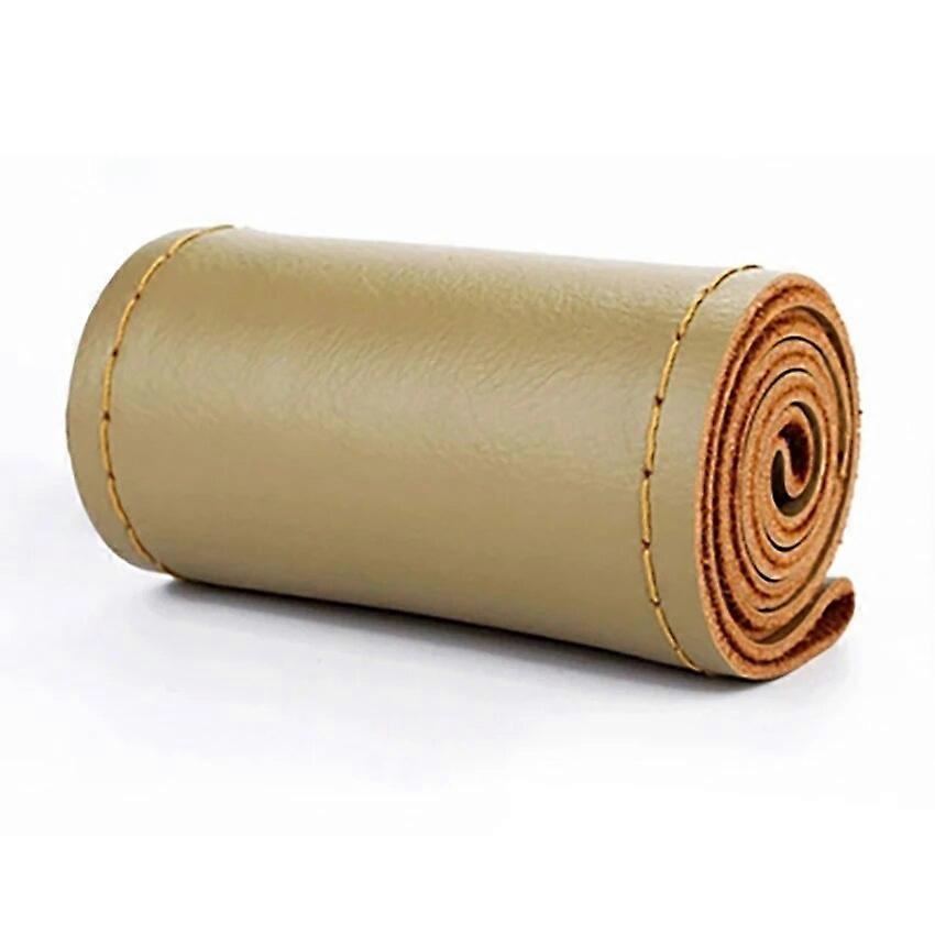 38cm Universal Soft Comfortable PU Faux Leather Car Steering Wheel Cover With Needles and Thread Diameter Auto Car Accessories