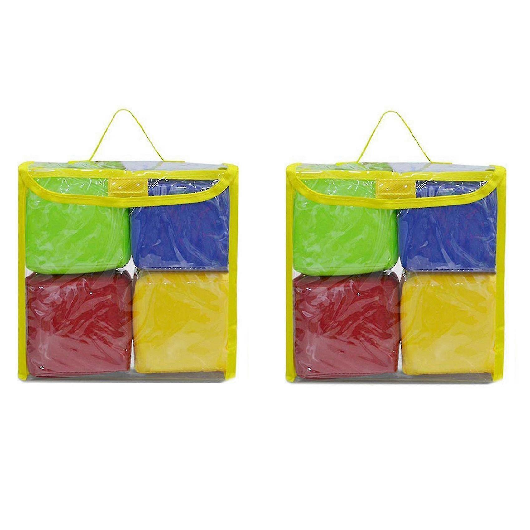 Diy Educational Playing Dice, Pocket Squares,for Teaching - Set Of 4