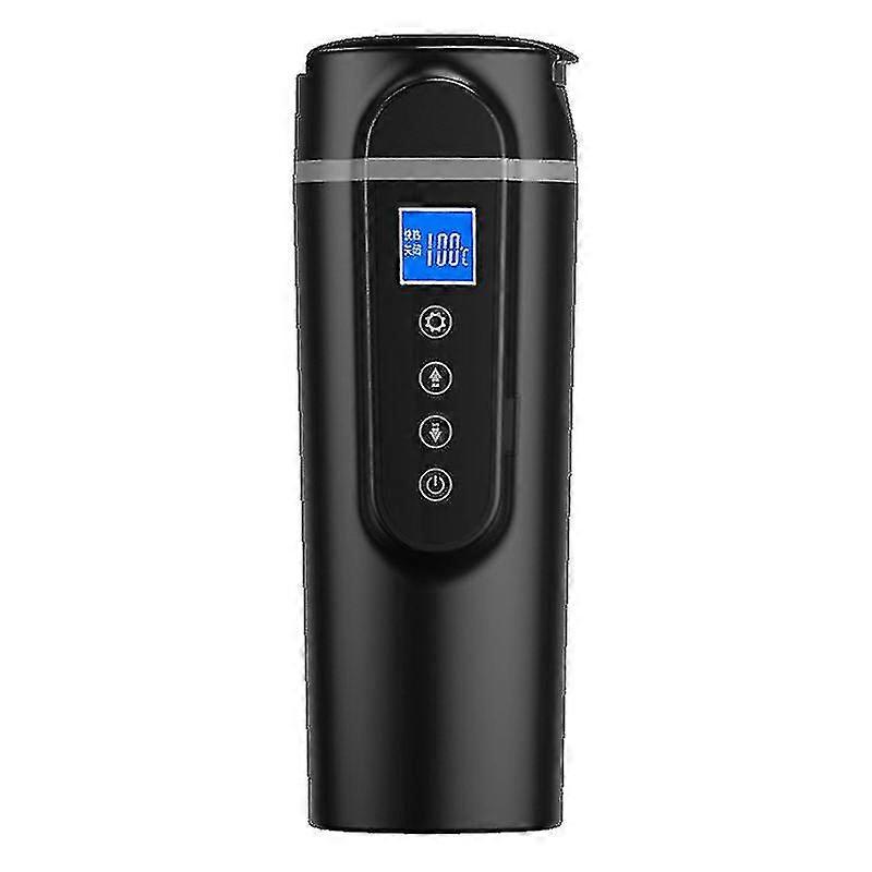 Smart temperaturkontroll för resekaffe, elektrisk uppvärmd resemugg, 12v rostfritt stål, smart uppvärmningsmugg för bilen, håller mjölken varm..