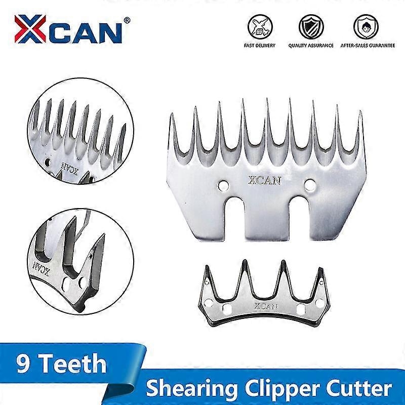 1 Set 9t Replaceable Sheep / Goats Shearing Clipper Straight Tooth Blade Alternative