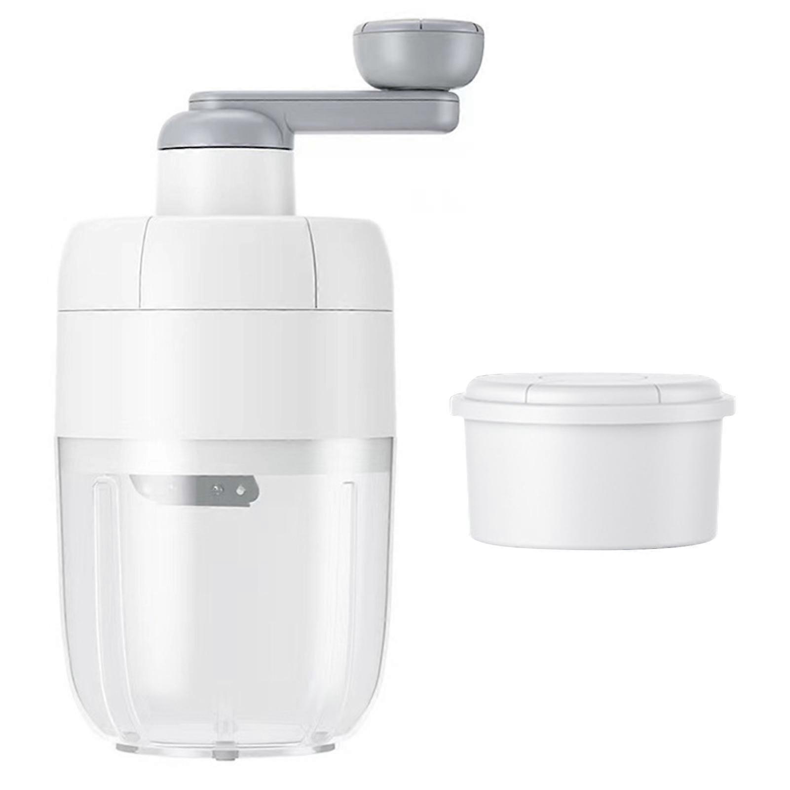 1 Set Manual Shaving Machine with Mold Sharp Blade Effortlessly Crush Ice Rotary Grinding Ice Crusher for Kitchen Jikaixiang