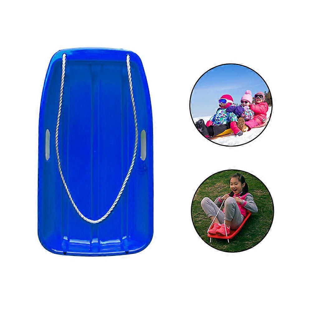 Child Snow Sled PE Material with Two Hole Handles, Safe and Portable Winter Game for Kids, 65*36*11cm
