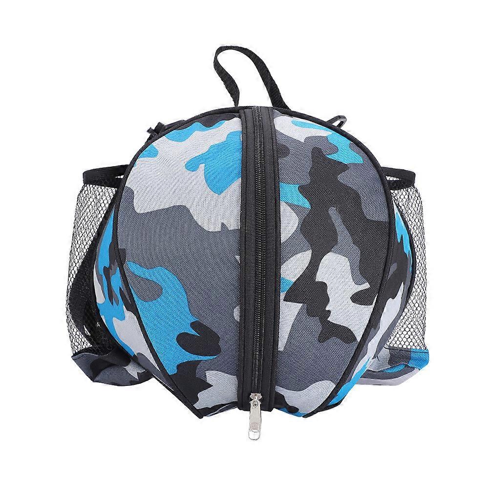 2024Portable Sports Basketball Football Soccer Ball Storage Ball Single Shoulder Strap (Blue)