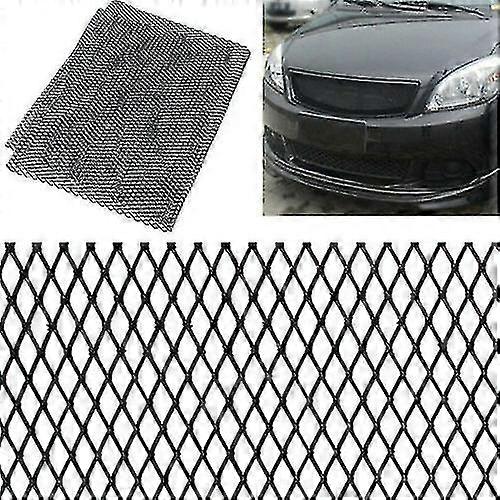 Black Mesh Grille Net Aluminum For Car Body Front Intake Bumper Fender Hood Vent