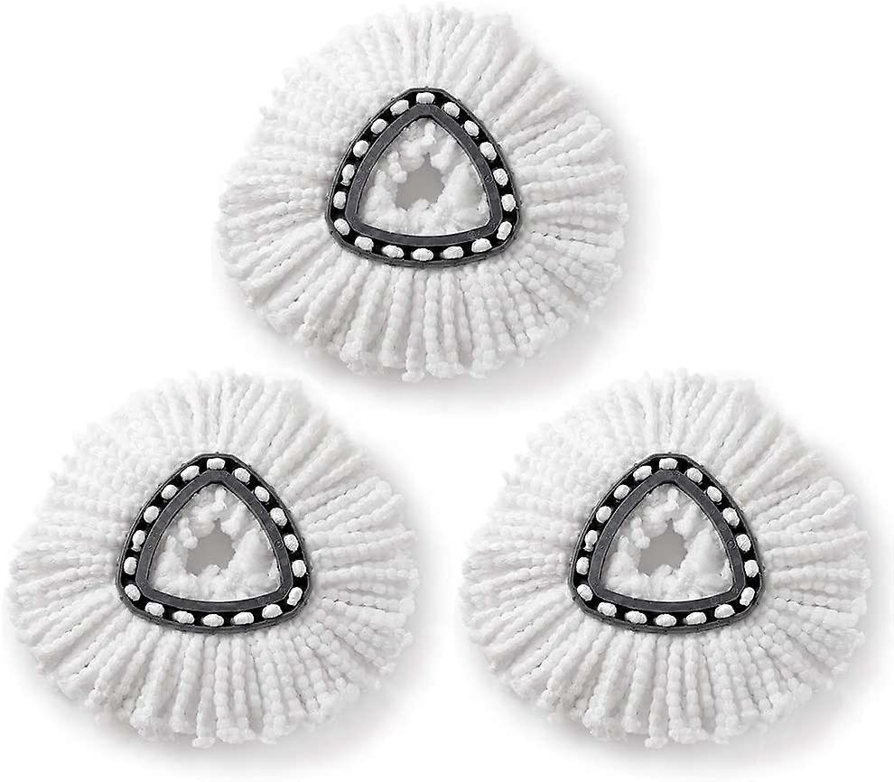 3 PCSReplacement Mop Head, Microfiber Spin Mop Refills for Easy Cleaning Mop Head Replacement (3 PCS)