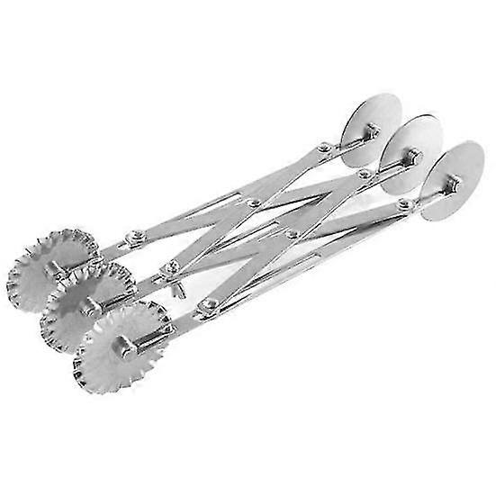 Dough Divider Stretchable Reusable Round Safe 2 Heads 3/5/7 Wheels Quickly Slice Pasta Wheel for Kitchen