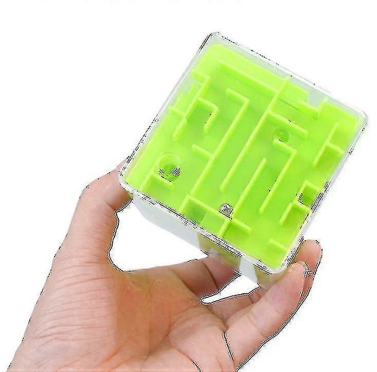 3d Maze Magic Speed Cube , Transparent Six Sided Puzzle, Rolling Ball Game
