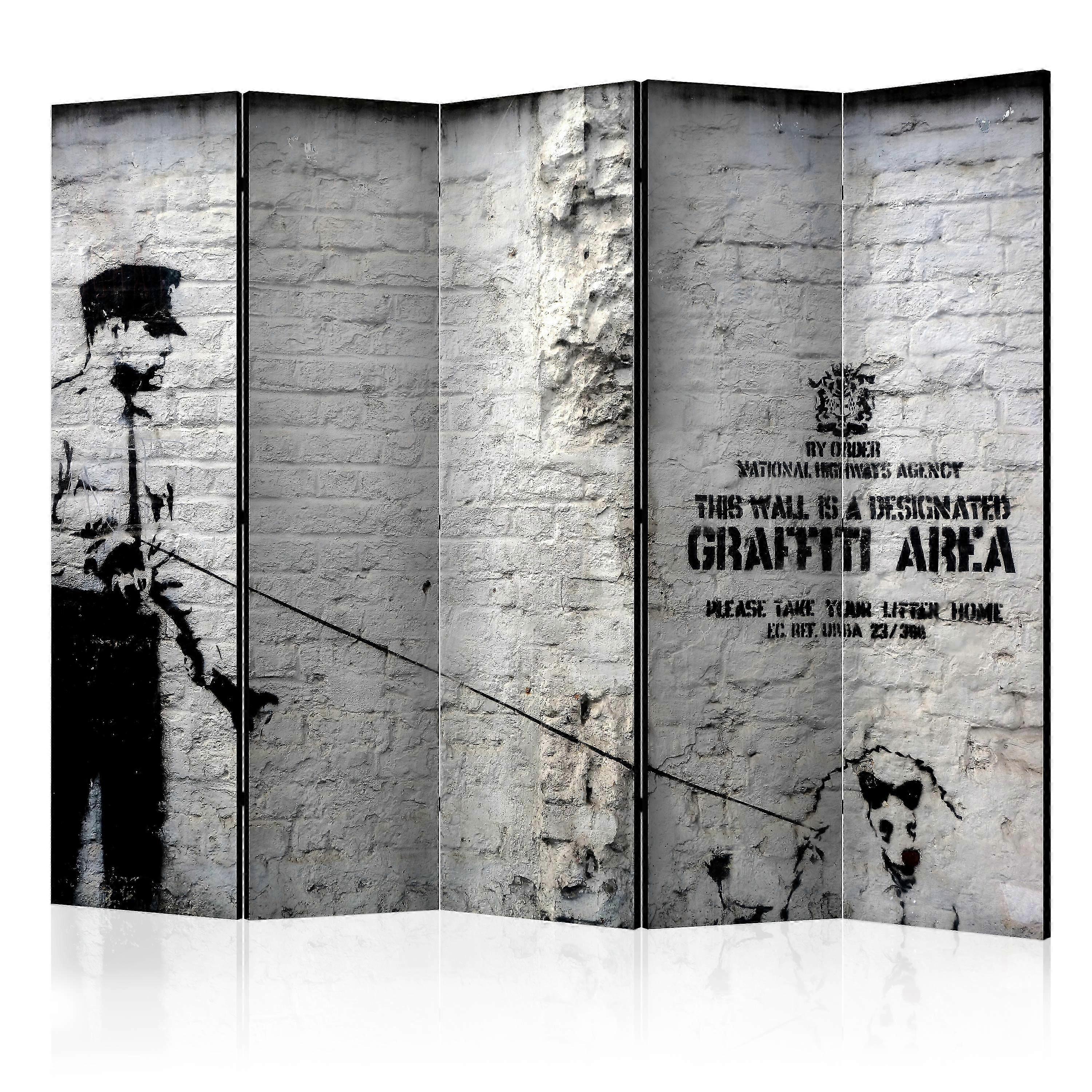 Room Divider - Banksy - Graffiti Area II