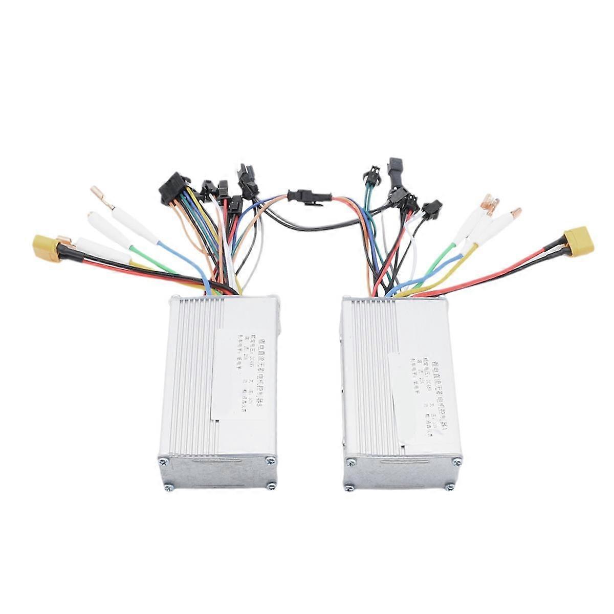 48V 25A 1200W JP Brushless DC Motor Electric Scooter Bike Controller A+B Dual Drive Motor Controller