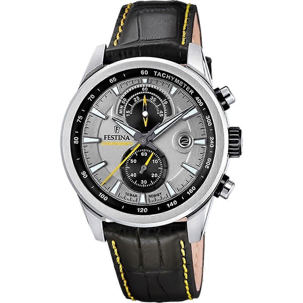 男士手表 Festina F20695/4 黑色 灰色
