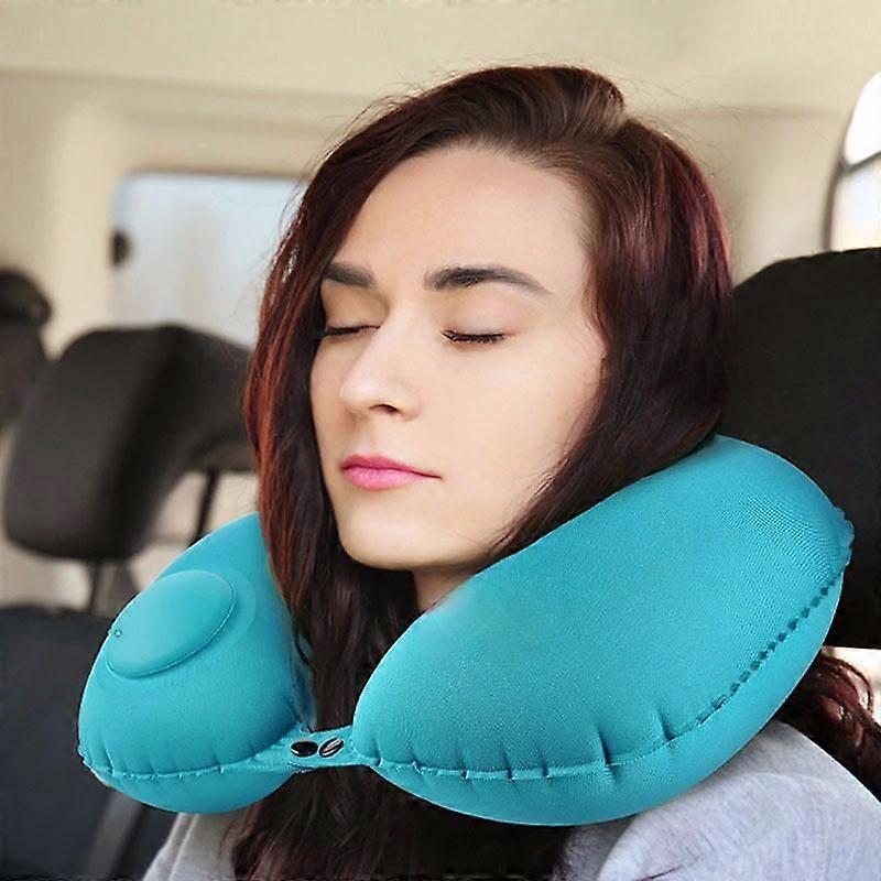 Travel Pillows Airplanes Inflatable Super Light Portable Neck Pillow U-Shape Automatic Cervical Vertebr
