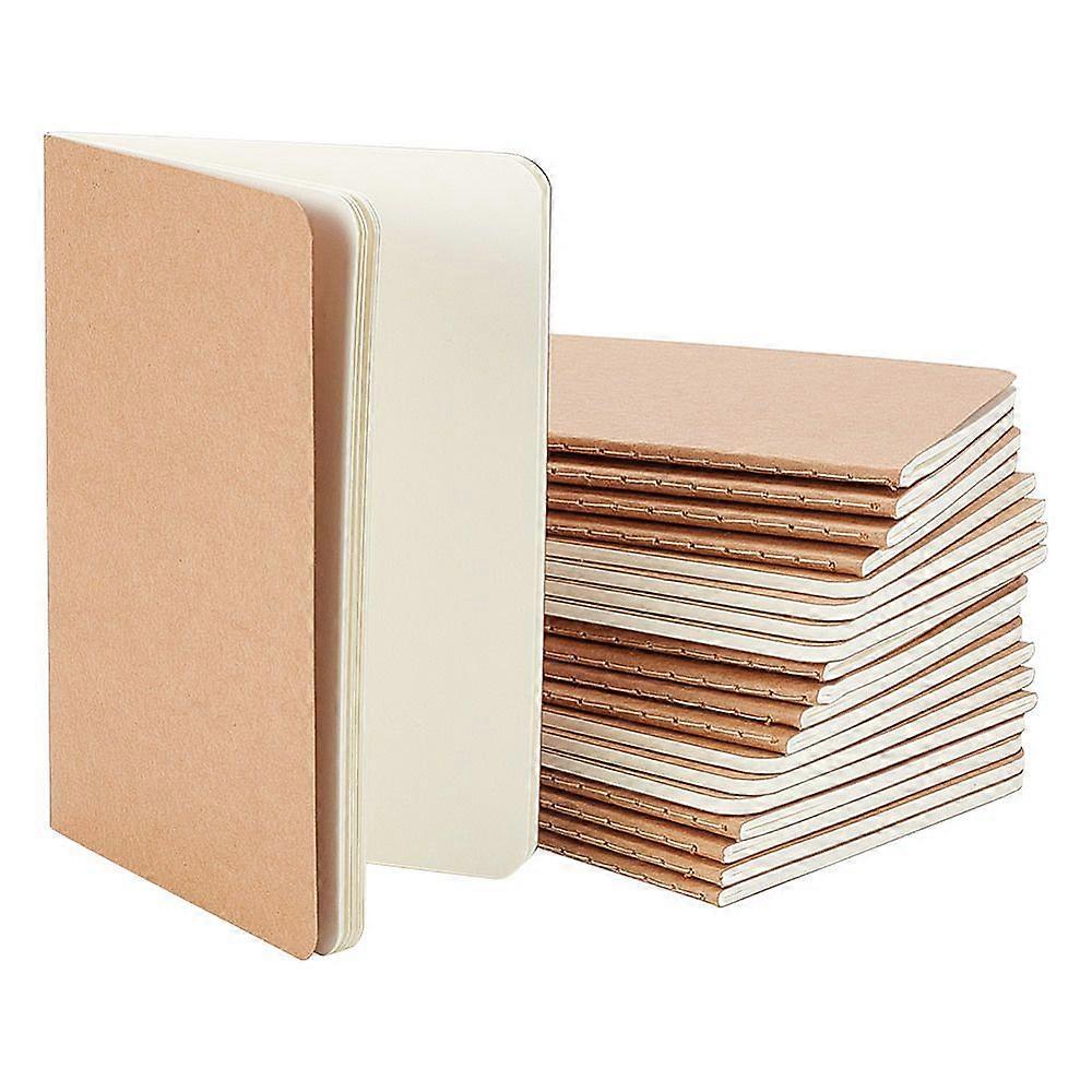 Kraft Paper Blank Notebooks Rectangle BurlyWood 140x100x3.5mm
