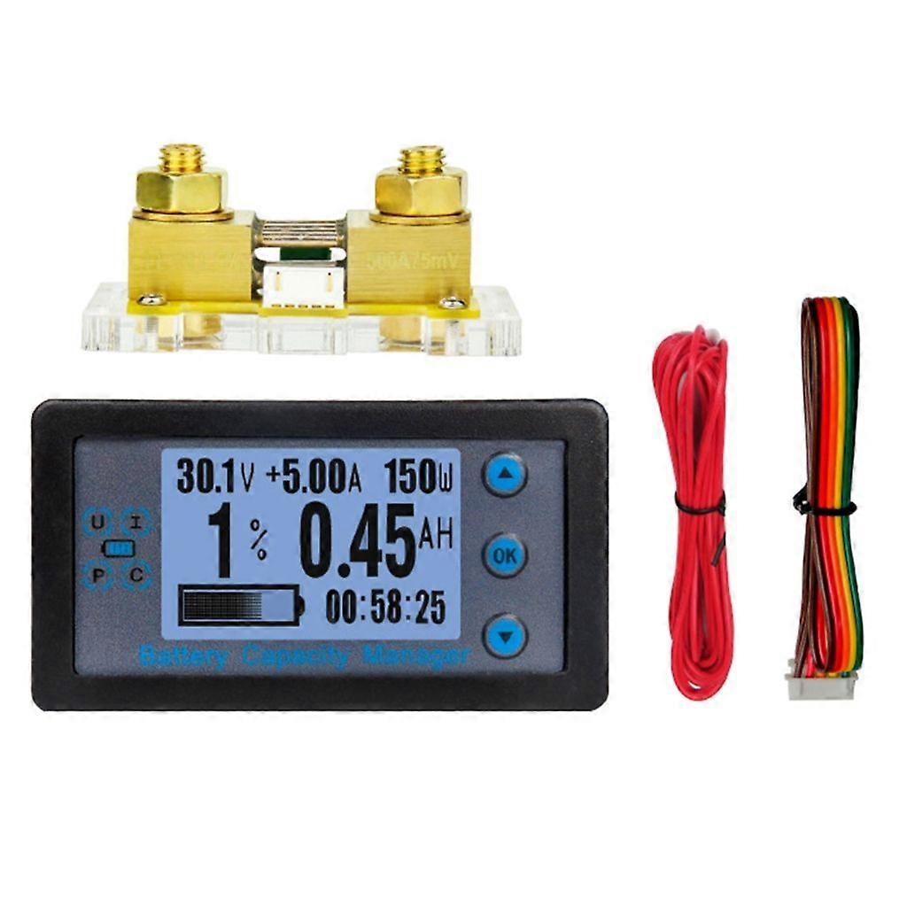 100A/200A/300A/500A Batterietester Digitalmultimeter Amperemeter Voltmeter