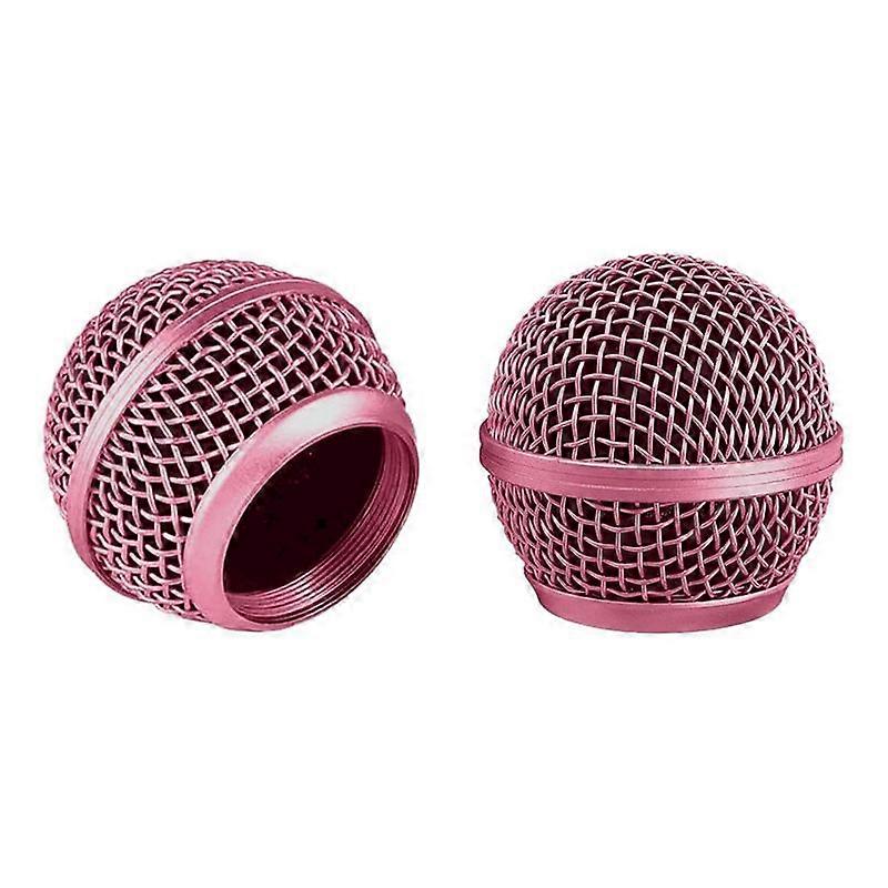 Microphone Capsule Replacement, Steel Mesh Microphone Grille Cap, for SM58 Windscreen (2 Pcs)