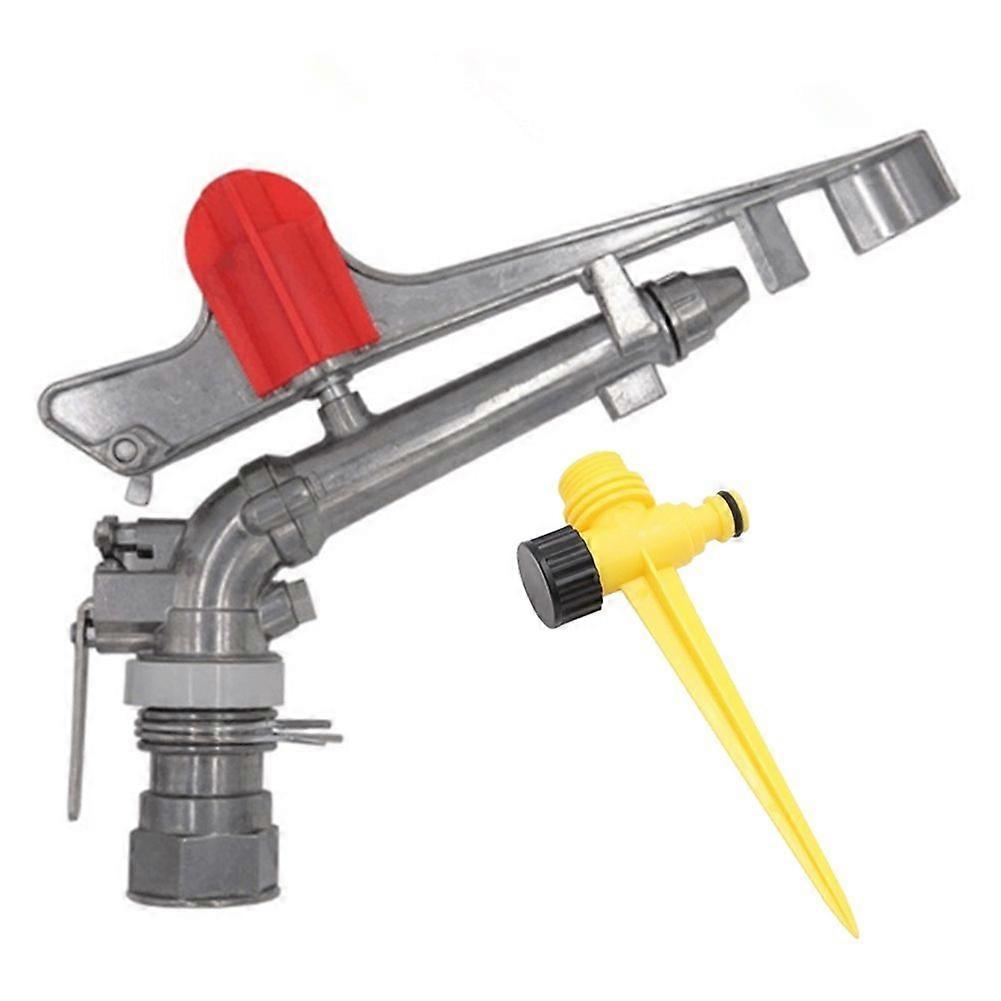 Zinc Alloy Nozzle Irrigation Sprinkler Water 360 Degrees Adjustable Rain Sprays Field Sprinklers,1.