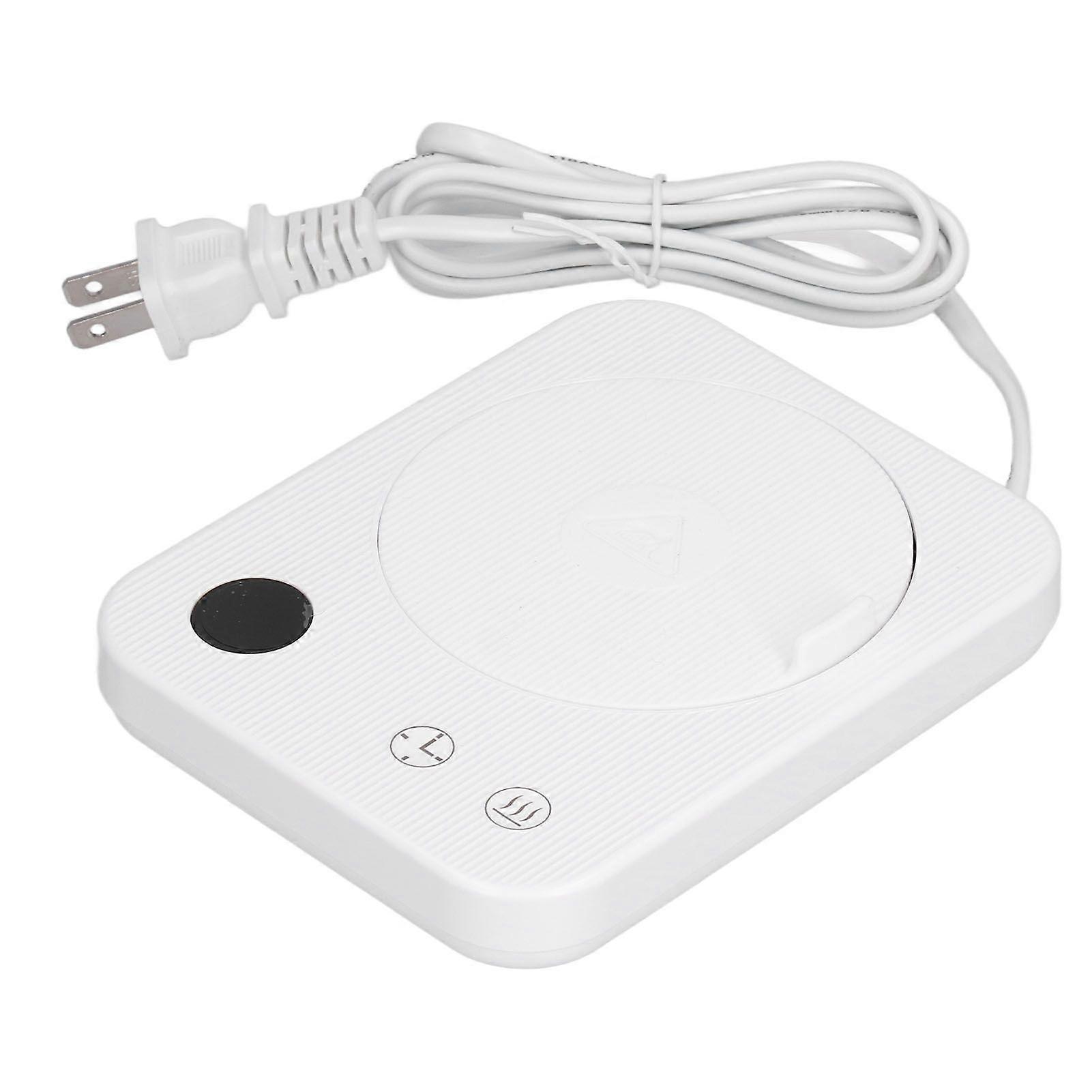 Coffee Warmer White 3 Heating Modes Timing Function Smart Insulation Base for Ceramic Glass MetalUS Plug 110V