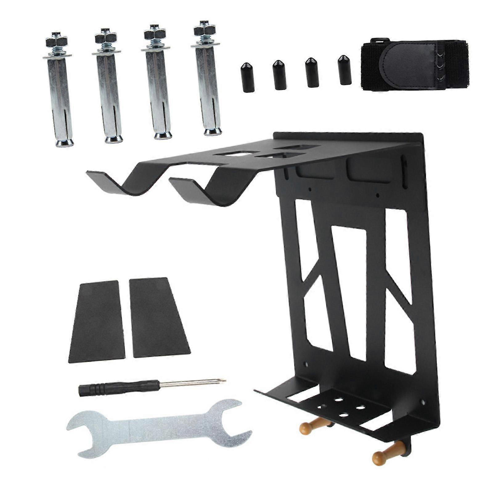 מתלה אופניים מותקן על הקיר מספק מתלה אופקי לציוד רכיבה מקורה בית 26 ס"מ רוחב